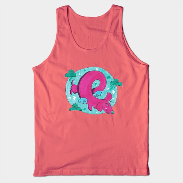 Angel Pup Swirl Tank Top by The Beautiful Egg